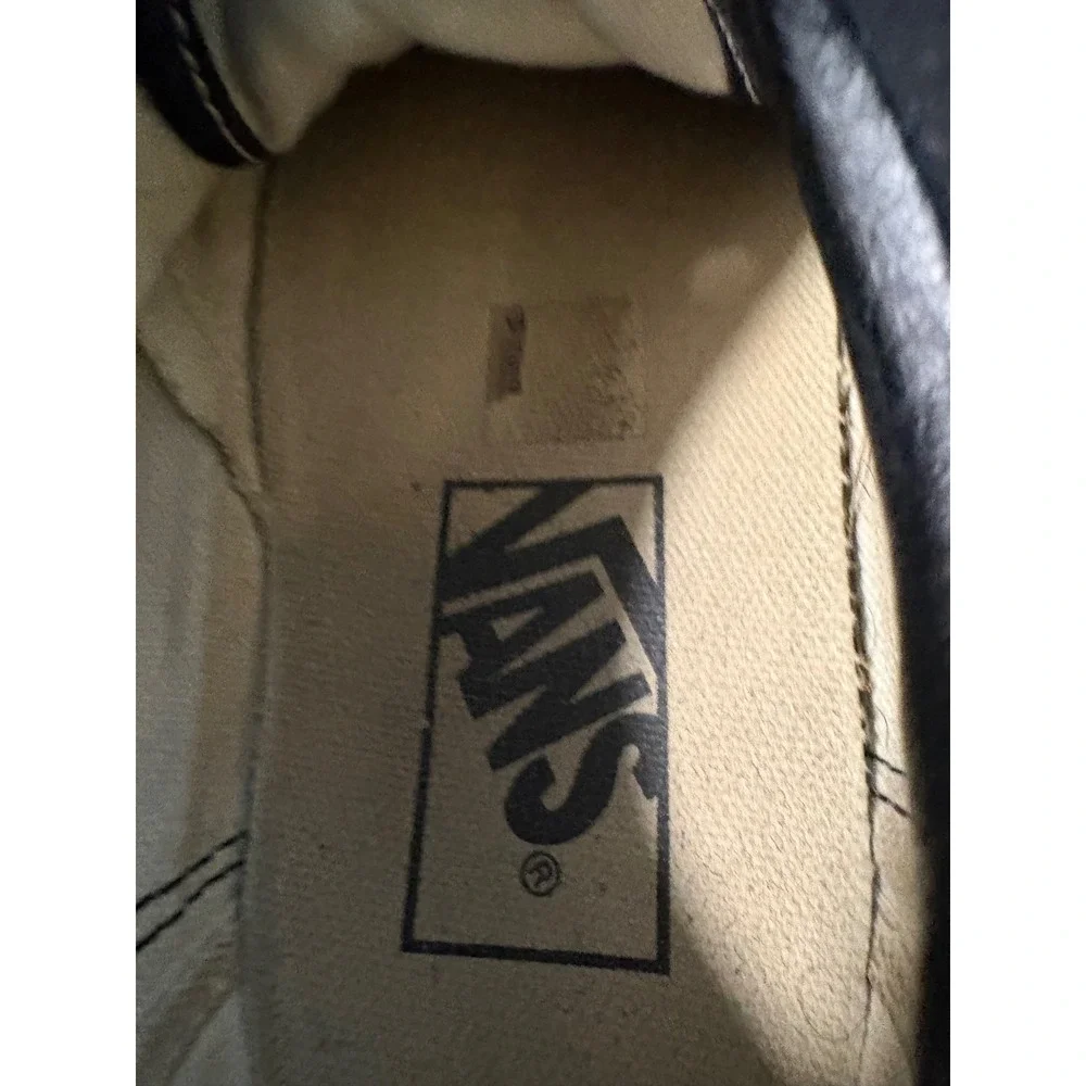 Vans Old Skool Black White Suede Canvas Skate Shoes Mens 6.5 Womens 8.0